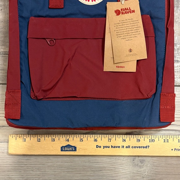 Fjallraven Kånken Classic Backpack - Deep Red and Navy NWT*see details - Picture 7 of 10